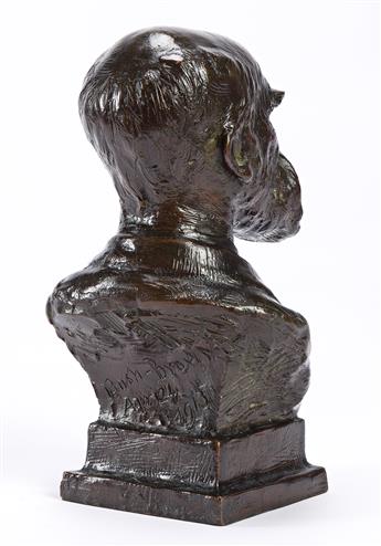 (DIPLOMACY.) Henry K. Bush-Brown, sculptor. Bronze bust of British ambassador James Bryce.